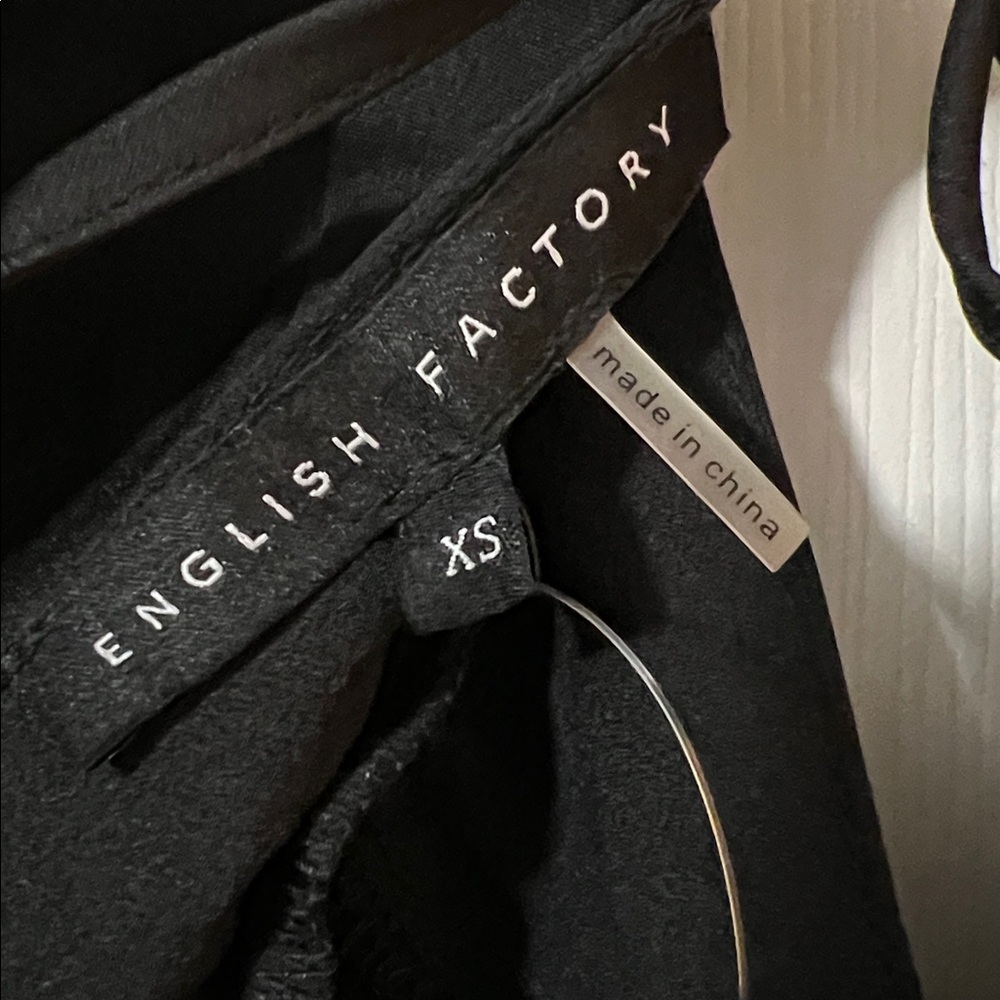English Factory Black Backless Ruffle Dress - Picture 4 of 5